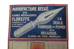 Rare Antique Advertising Display – Belgian Manufacture Of Floreffe – Complete