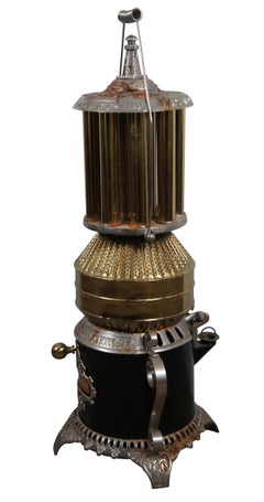 Rare Antique American Central Oil & Gas Lighthouse 110 Stove Heater 33"