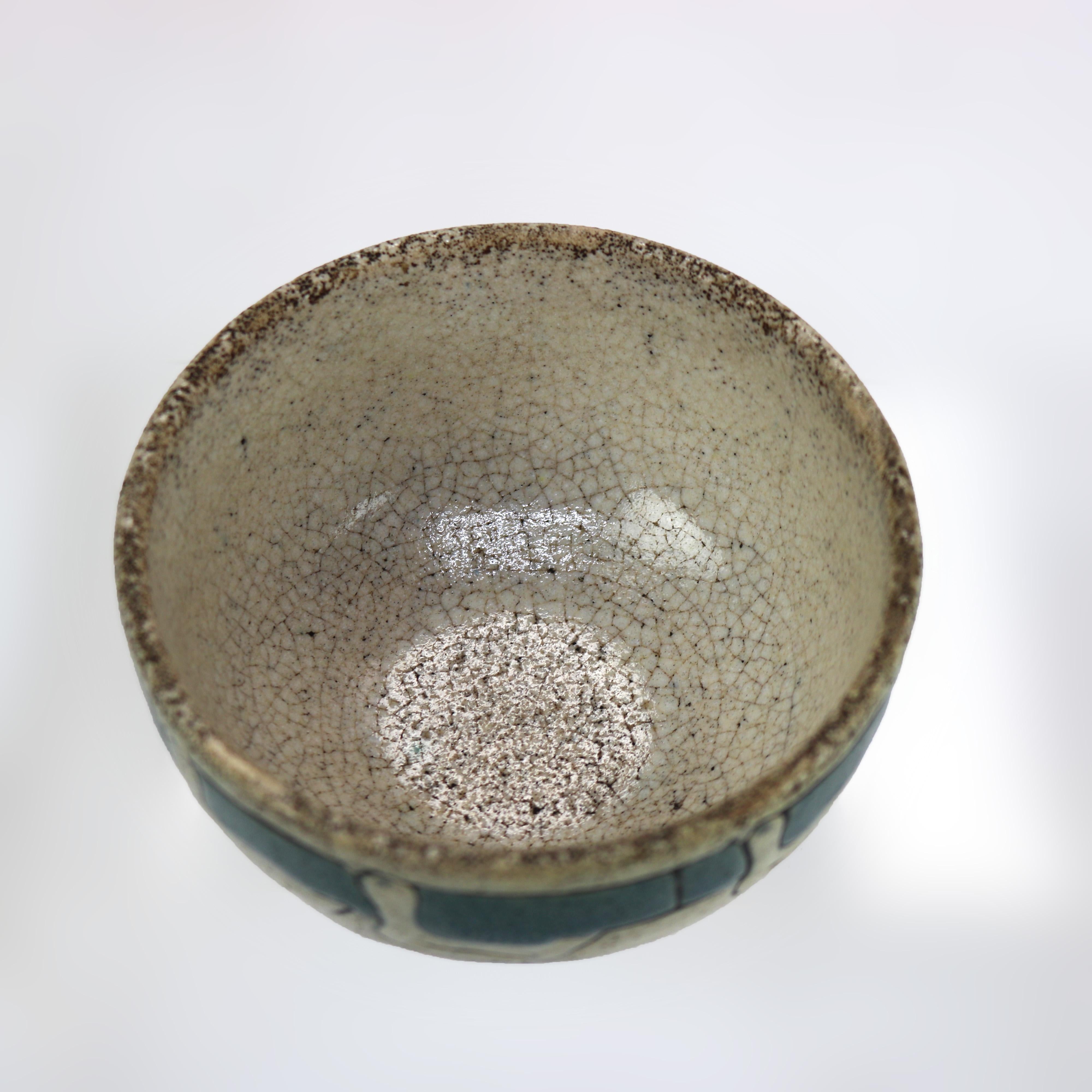 20th Century Rare Antique Arts & Crafts “Girl’s Saturday Evening” Pottery Bowl Signed, c1920