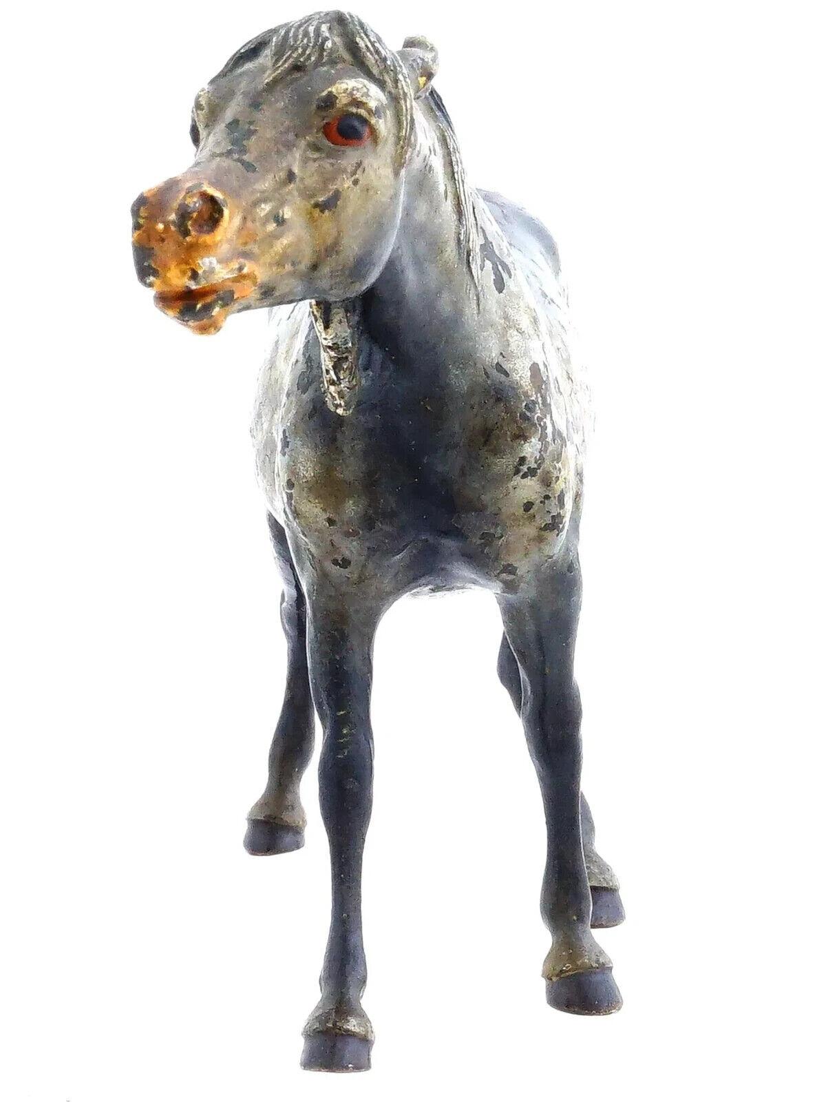 Unknown Rare Antique Austrian Vienna Arabian Bronze Horse Sculpture Figure