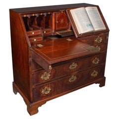Rare Antique Barrister's Bureau, English Secretary, Escritoire, Georgian, C.1760