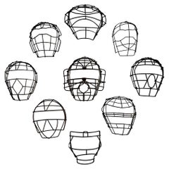 Rare Antique Baseball Catchers Mask Collection