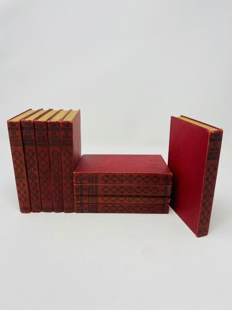 Rare Antique Books Set of 10 The World's 50 Best Short Novels from 1929