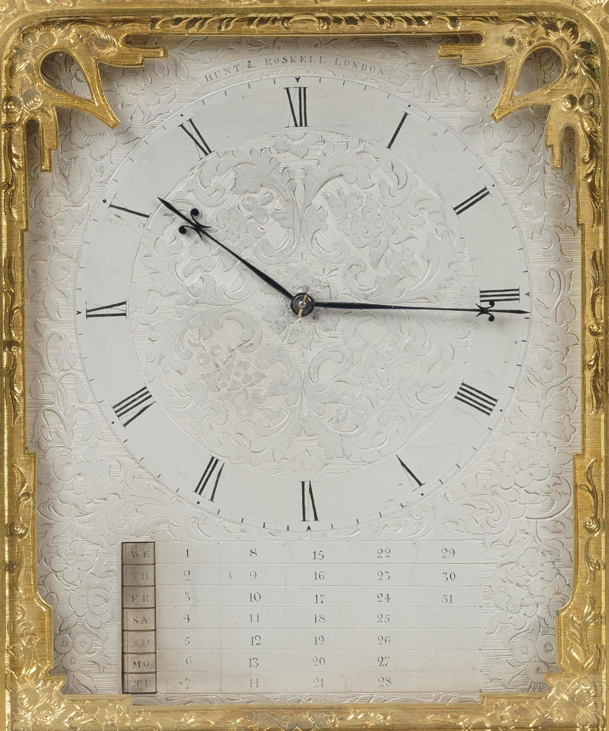 engraved clock