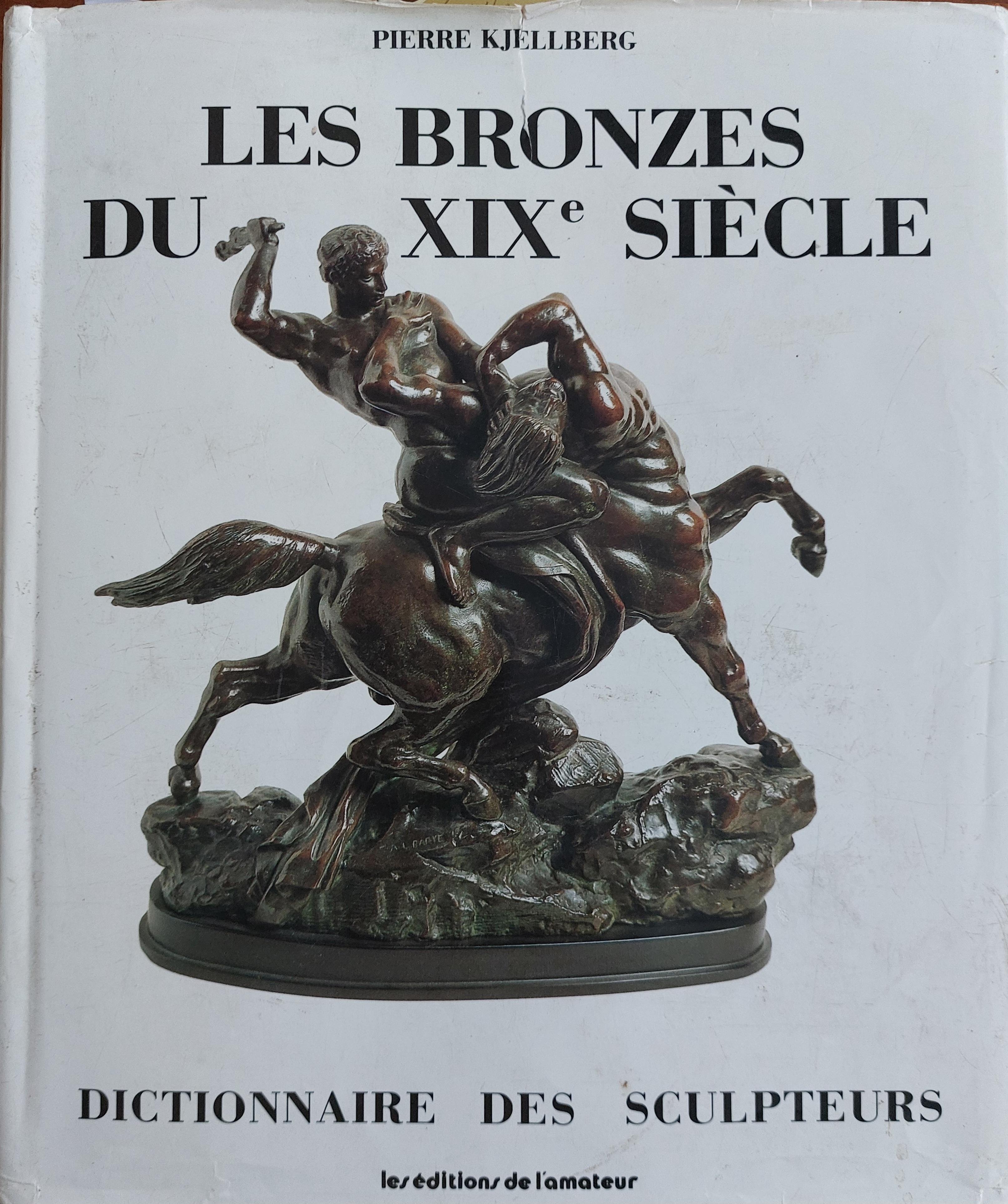 Rare encrier en bronze ancien de Joseph D'Ate (1881-1945), jeune garçon et oie en vente 12