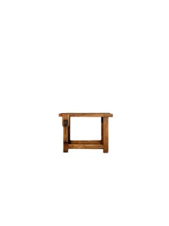 Rare Antique Carpenter’s Toy Workbench with Functional Walnut Vice