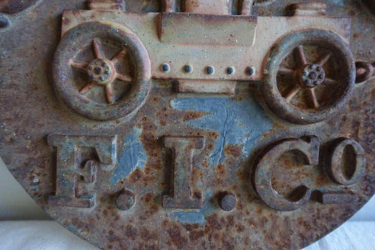 Rare Antique Cast Iron Fire Mark Firemen's Insurance Company at 1stDibs