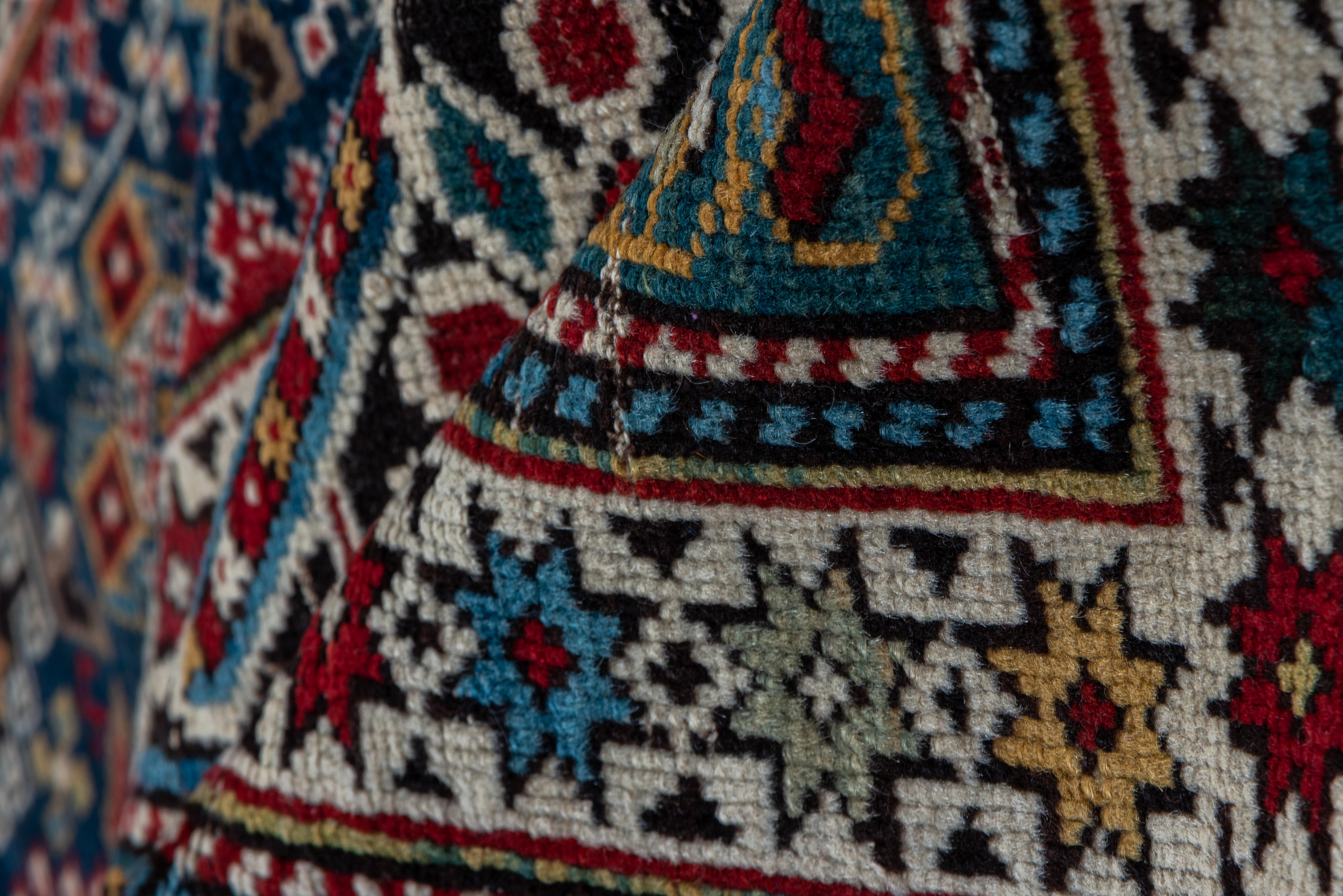 Tribal Rare Antique Caucasian Chi Chi Rug, Colorful For Sale