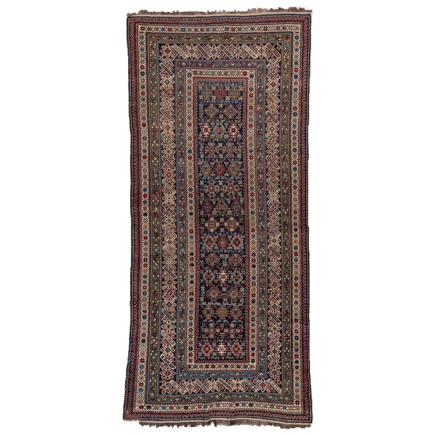 Rare Antique Caucasian Chi Chi Rug, Colorful For Sale at 1stDibs