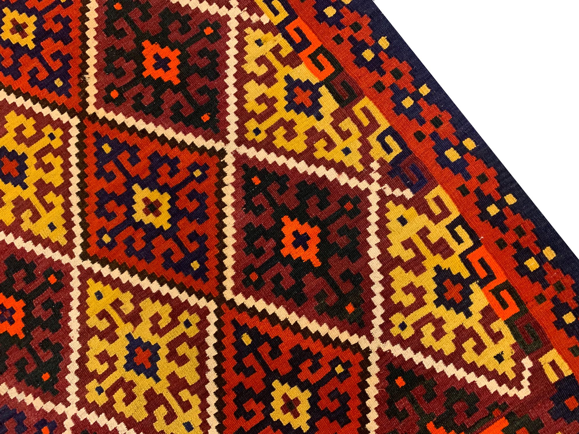 Tribal Rare Antique Caucasian Kilim Rug For Sale