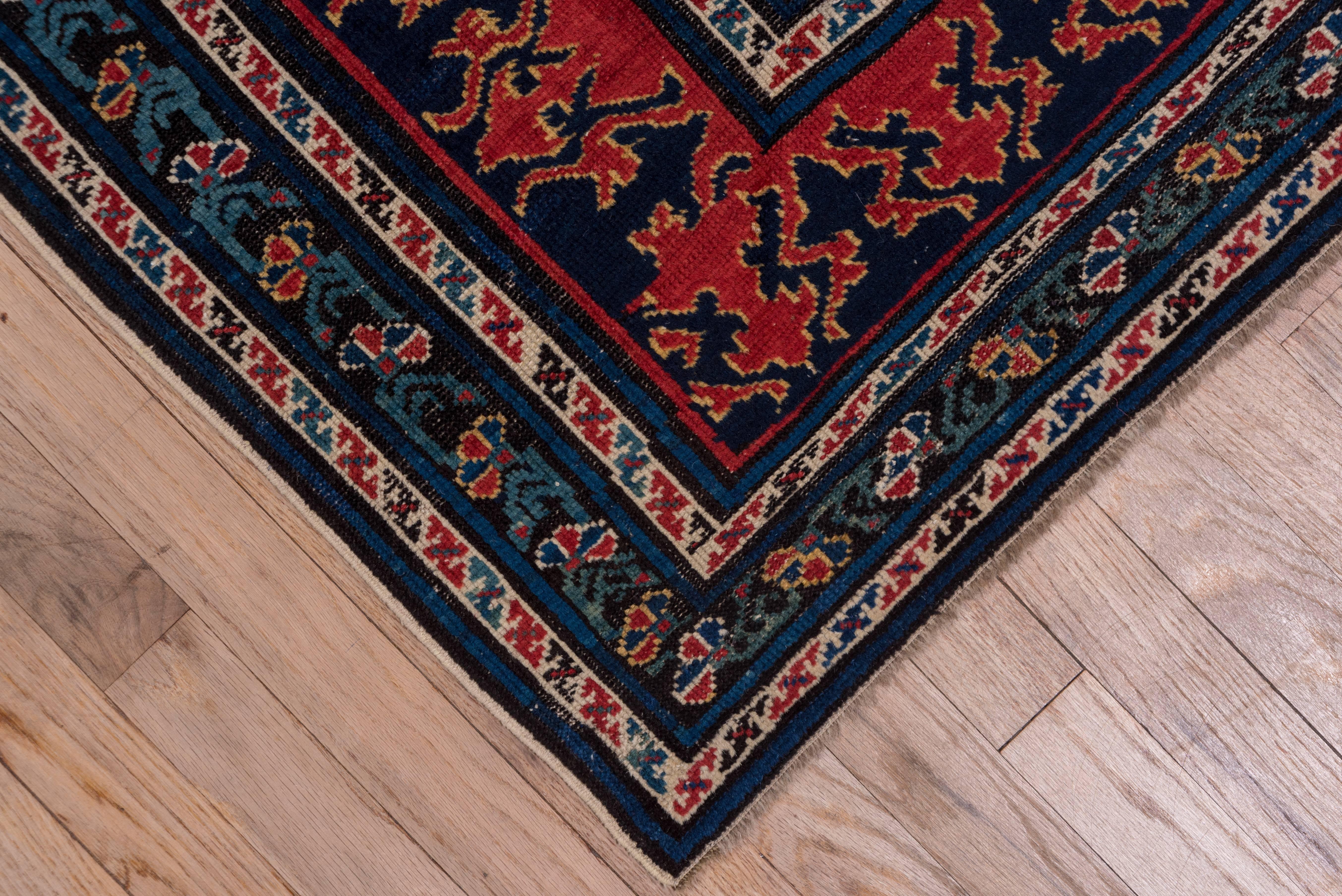 Rare Antique Caucasian Shirvan Runner, circa 1890s In Excellent Condition In New York, NY
