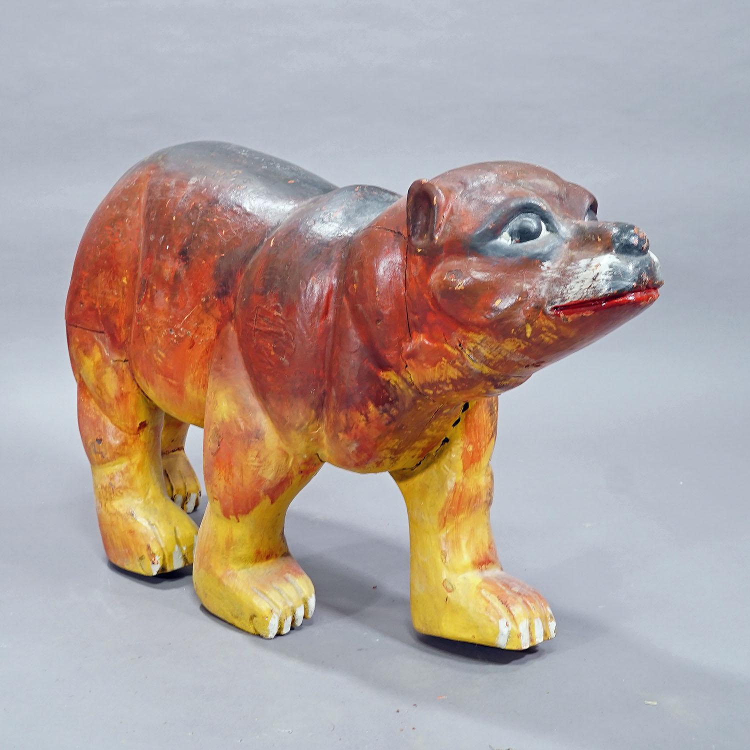 Other Rare Antique Children Carousel Bear, Germany early 20th Century For Sale