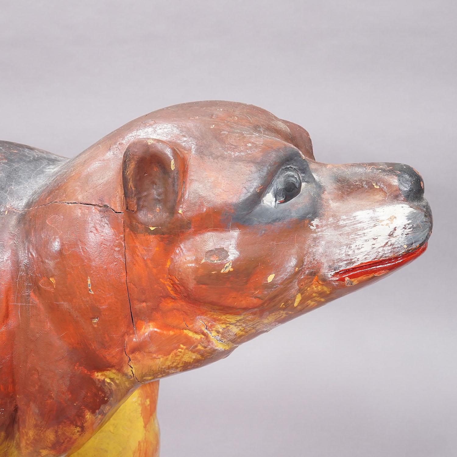 Rare Antique Children Carousel Bear, Germany early 20th Century For Sale 2