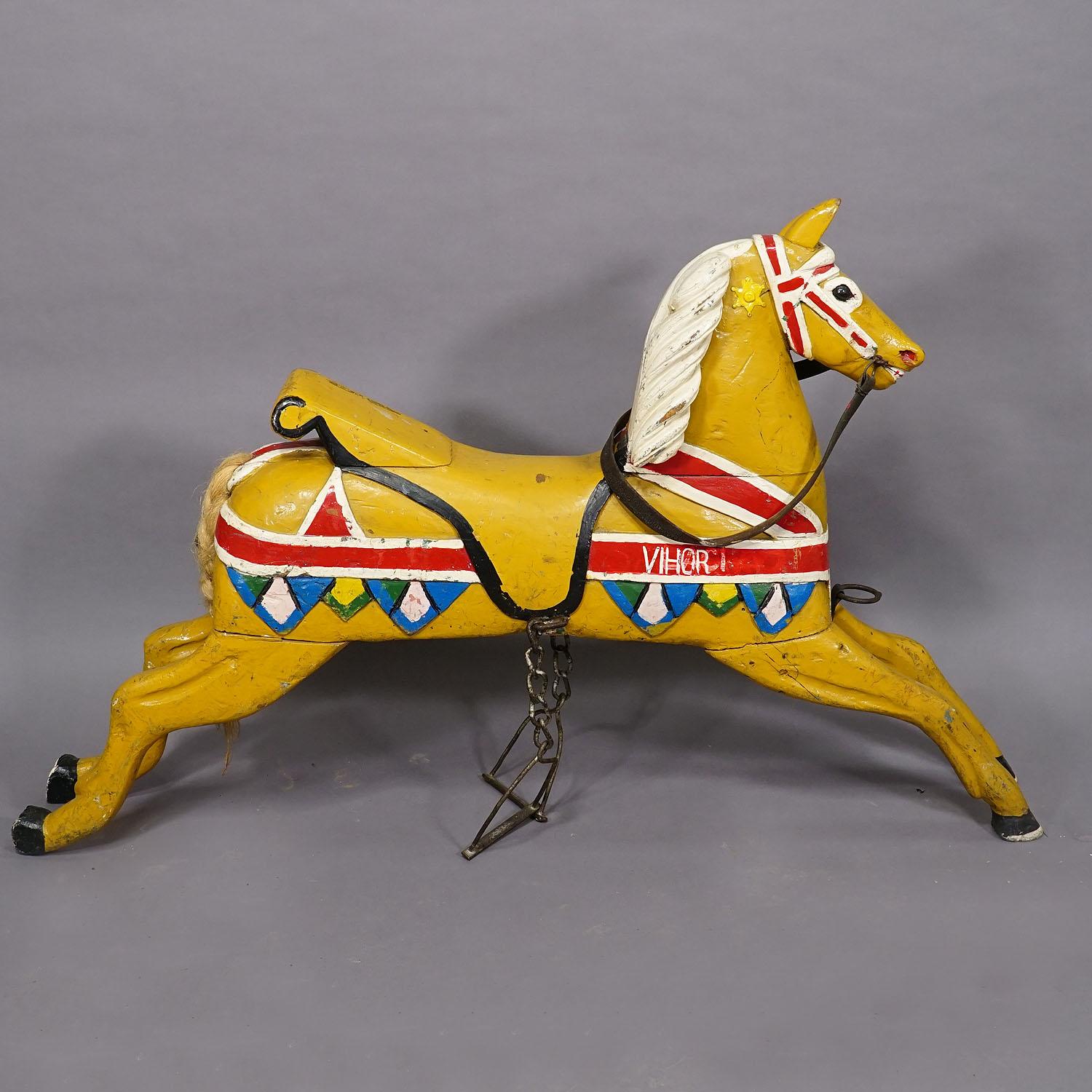 Rare Antique Children Carousel Horse, Germany early 20th Century For Sale 2