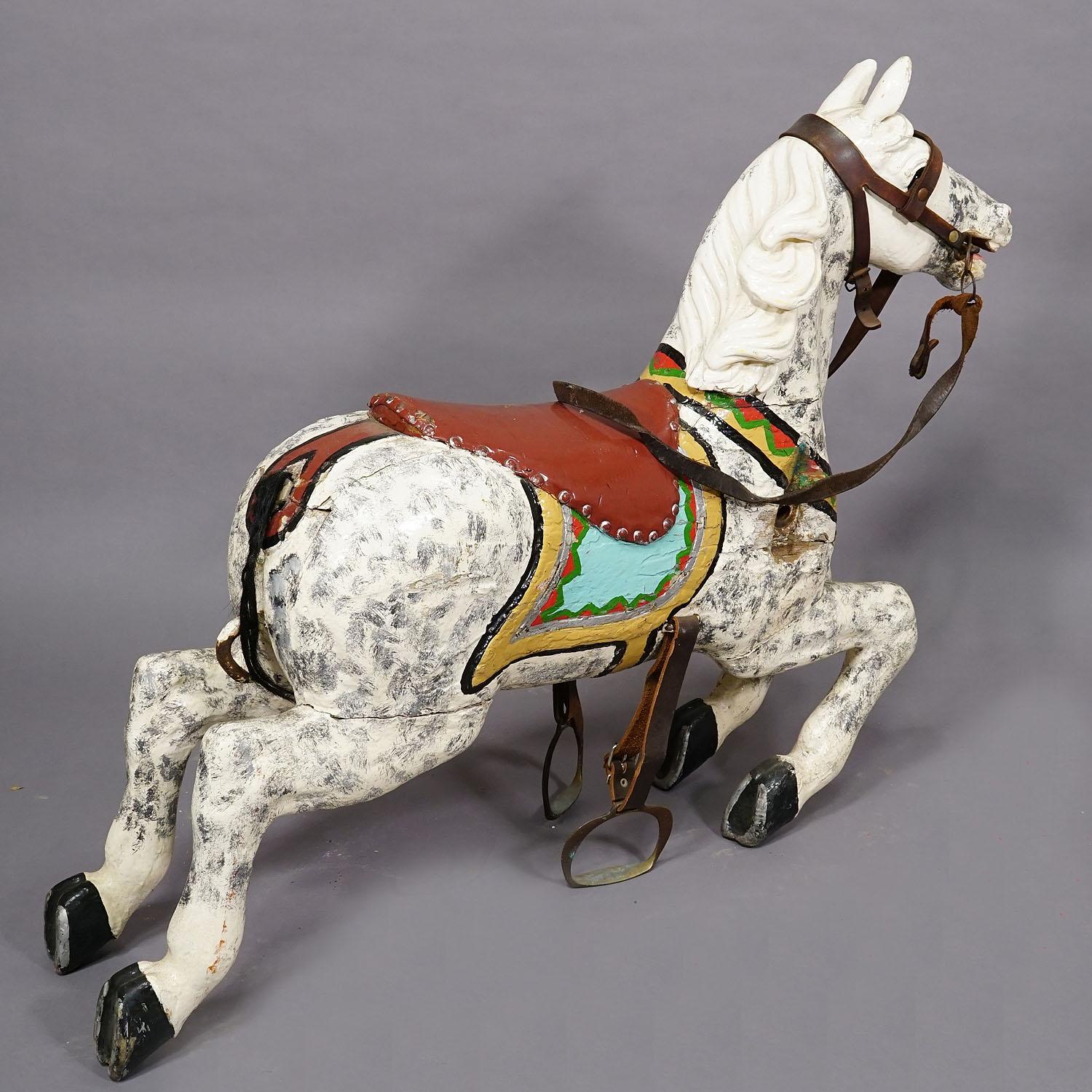 Rare Antique Children Carousel Horse, Germany early 20th Century For Sale 4
