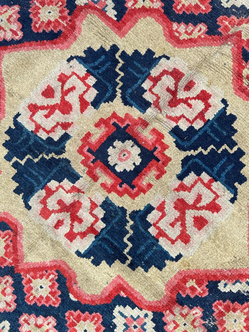 Rare antique Chinese collector rug For Sale 4