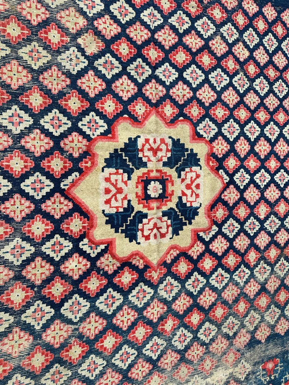 Rare antique Chinese collector rug For Sale 7