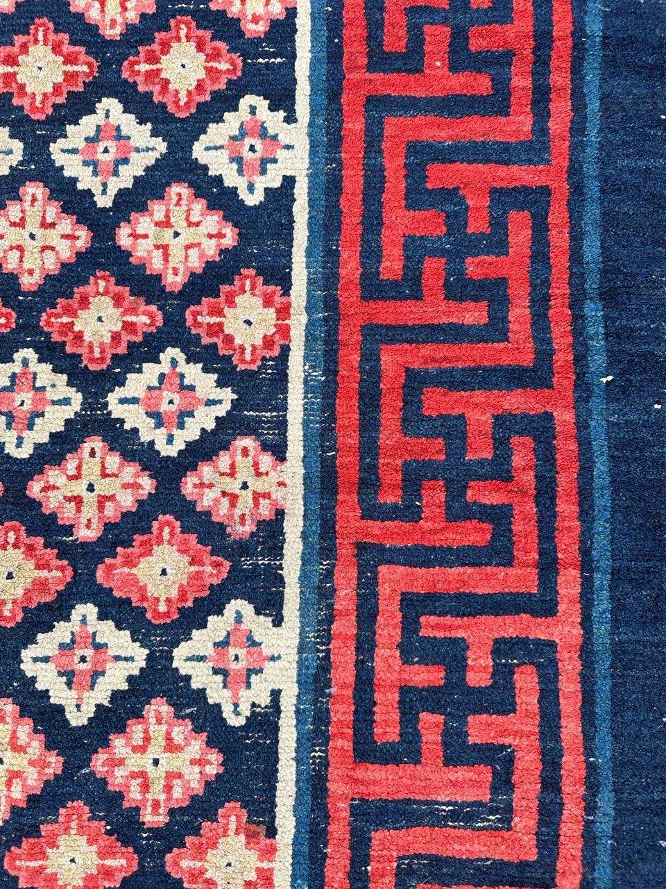 Rare antique Chinese collector rug For Sale 8