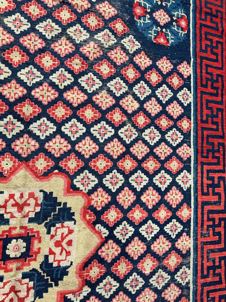 Rare antique Chinese collector rug For Sale 13