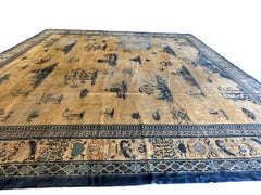 Rare Antique Chinese Rug Pre-1900 Chinese Symbols 12x15 361cm x 427cm Pre-1900