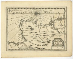 Rare Antique Copper Engraving of a Map of Pegu and Arakan, Burma (Myanmar), 1714