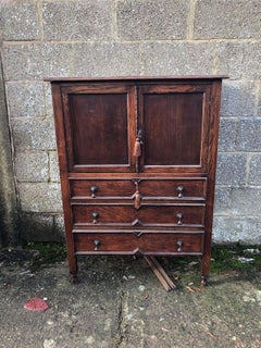 Rare Antique Cupboard with Drawers