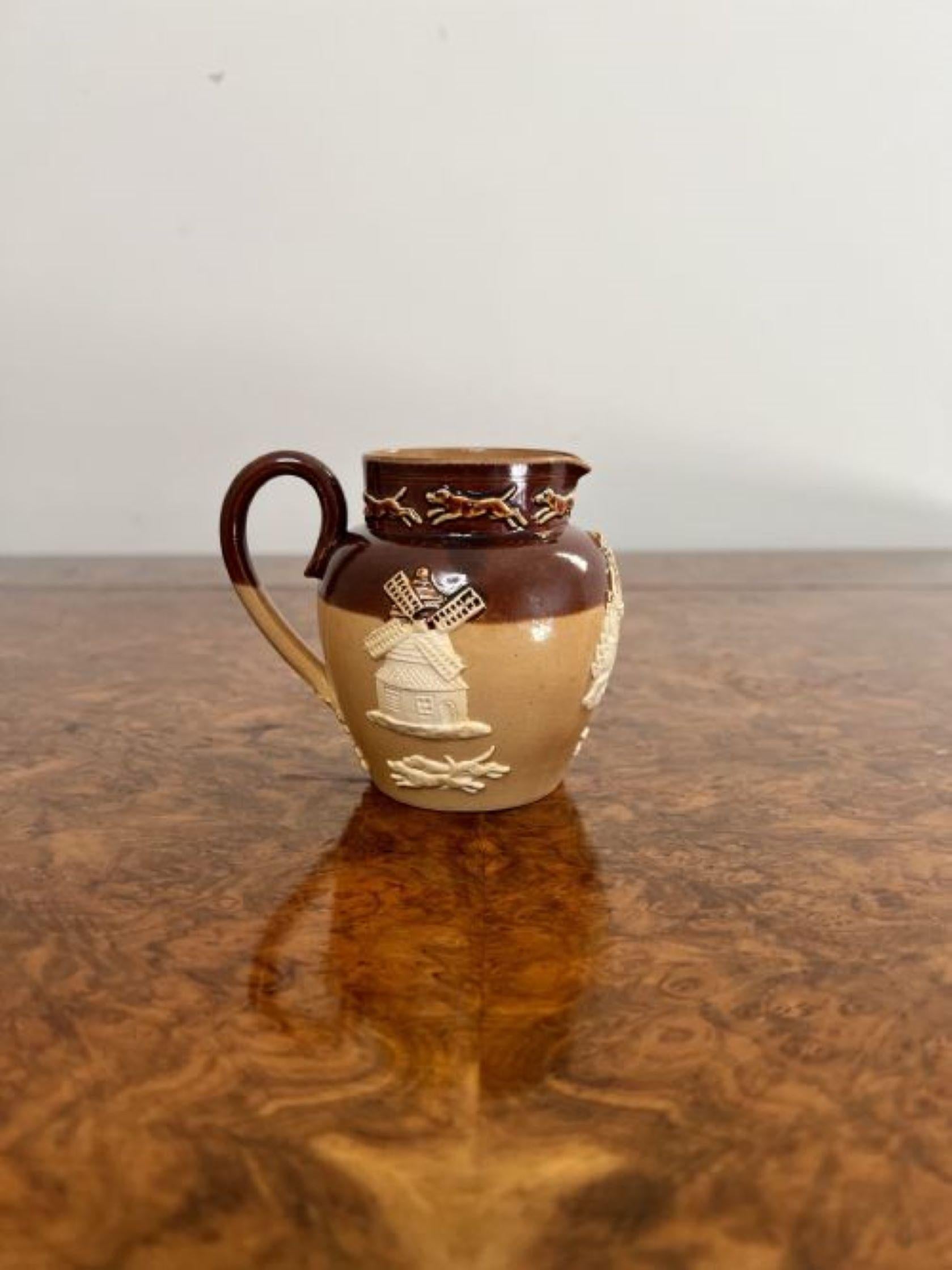 19th Century Rare antique Doulton four piece tea set  For Sale