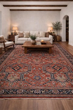 Rare Antique Dragon Heriz