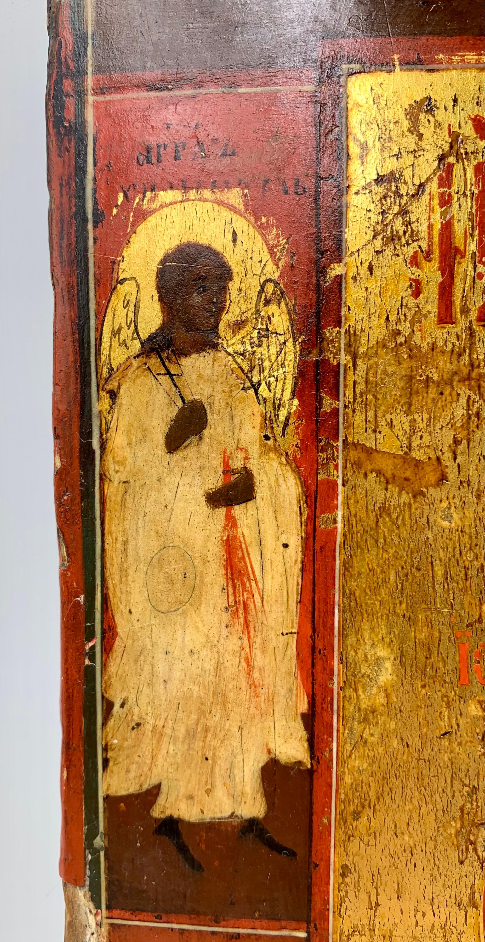 Russian Empire Rare Antique Early 19th Century Russian Icon of the Black Madonna