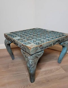 Rare Antique Early American Carnival Coin Toss Game Table