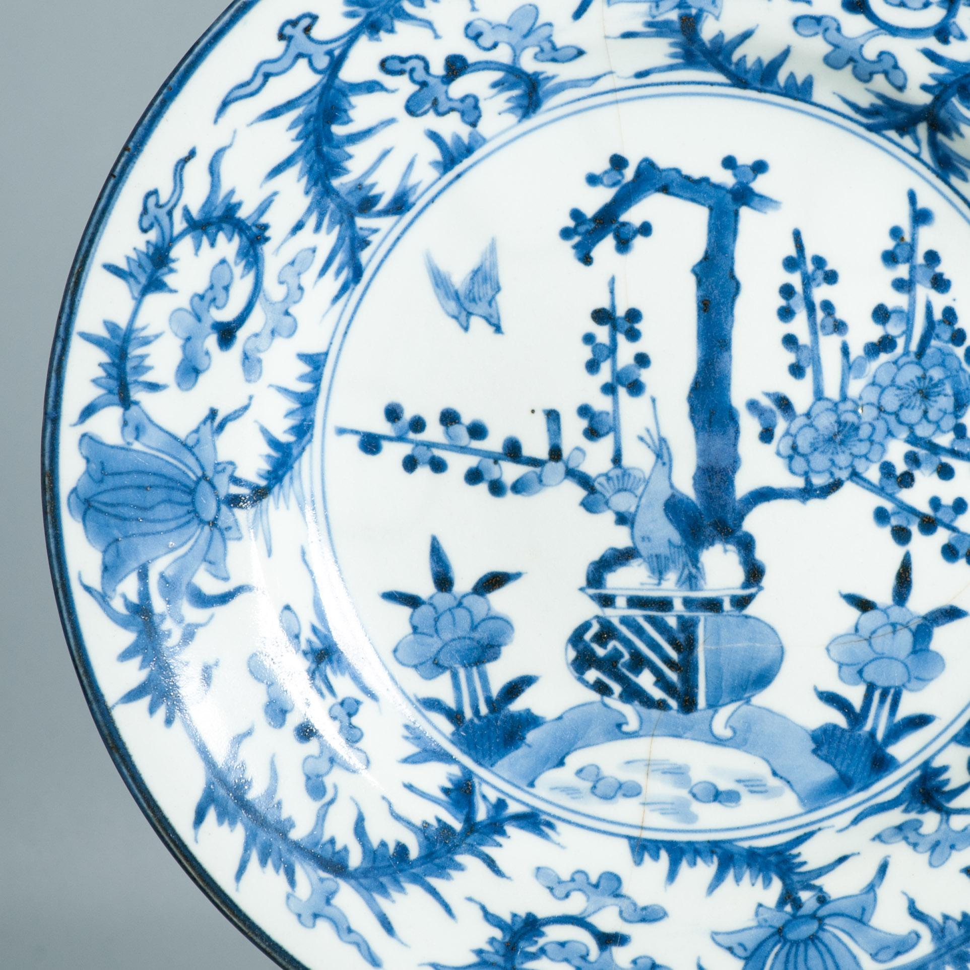Rare plat Arita ancien de la période Edo vers 1680 -1700 en porcelaine japonaise en vente 8