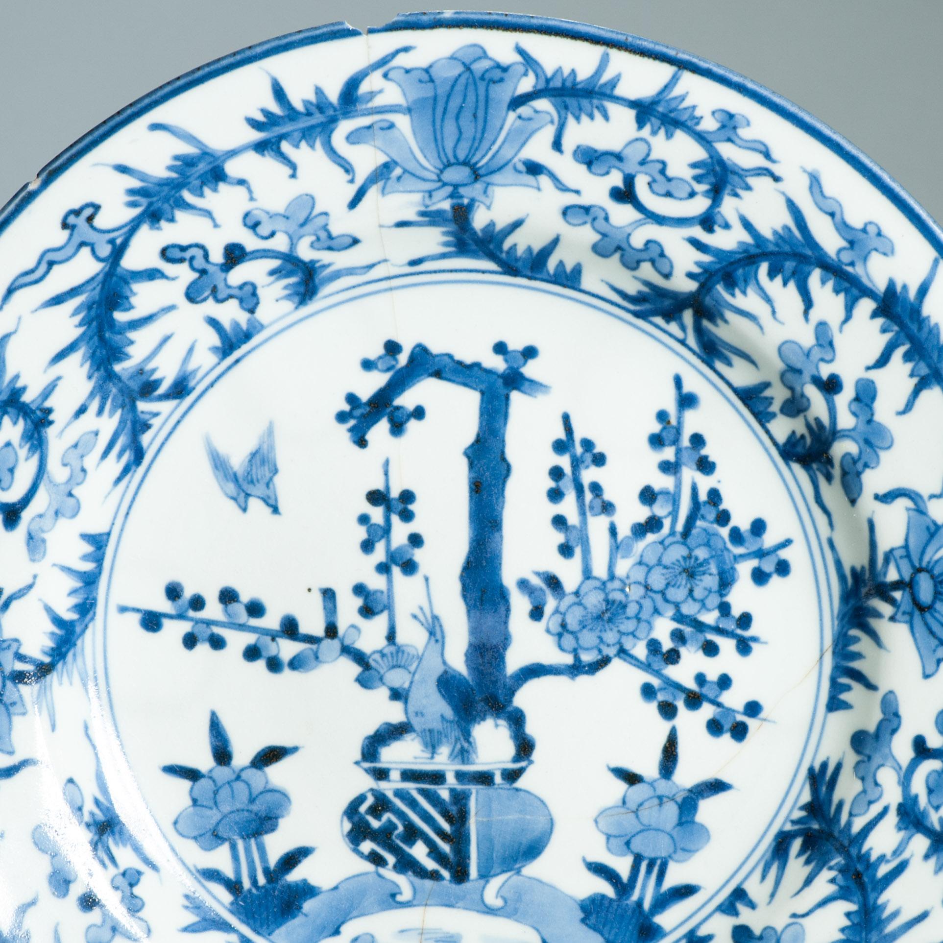 Rare plat Arita ancien de la période Edo vers 1680 -1700 en porcelaine japonaise en vente 9
