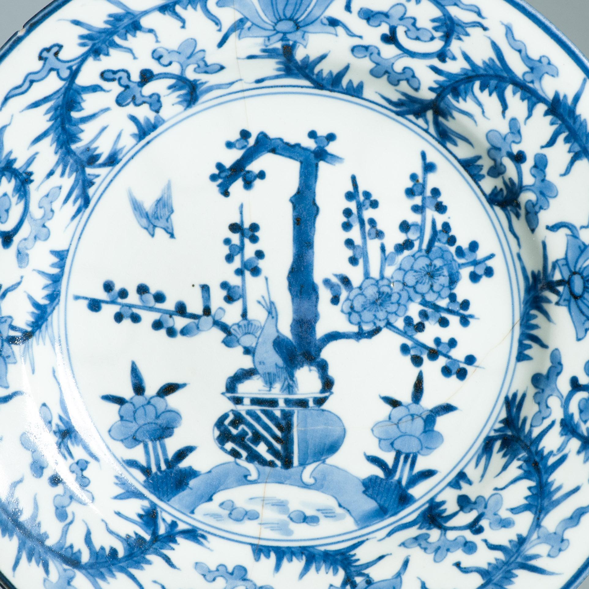 Rare plat Arita ancien de la période Edo vers 1680 -1700 en porcelaine japonaise en vente 10