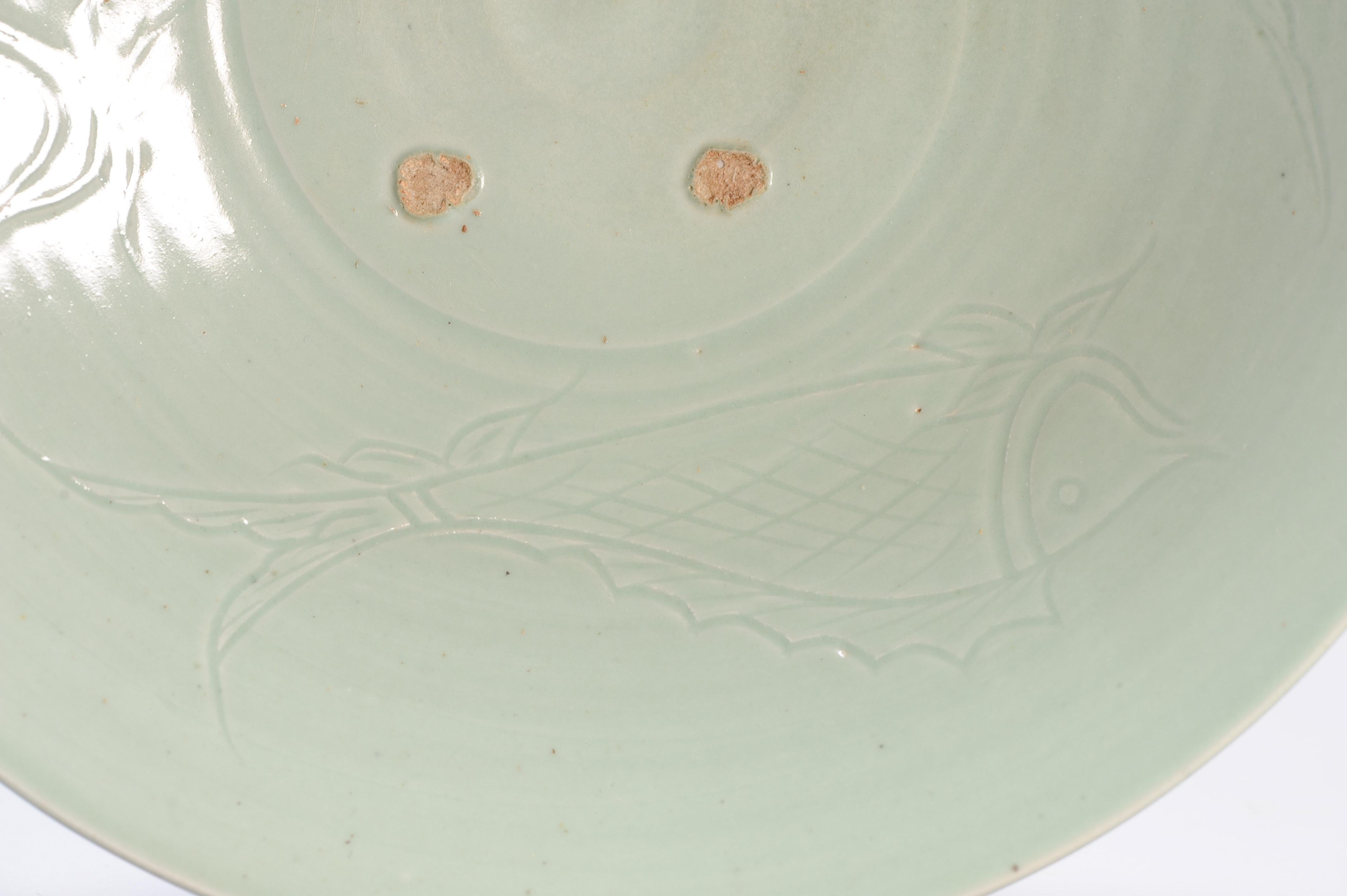 Rare Antique Edo period Japan Japanese Porcelain Celadon Plate Arita Dish For Sale 7
