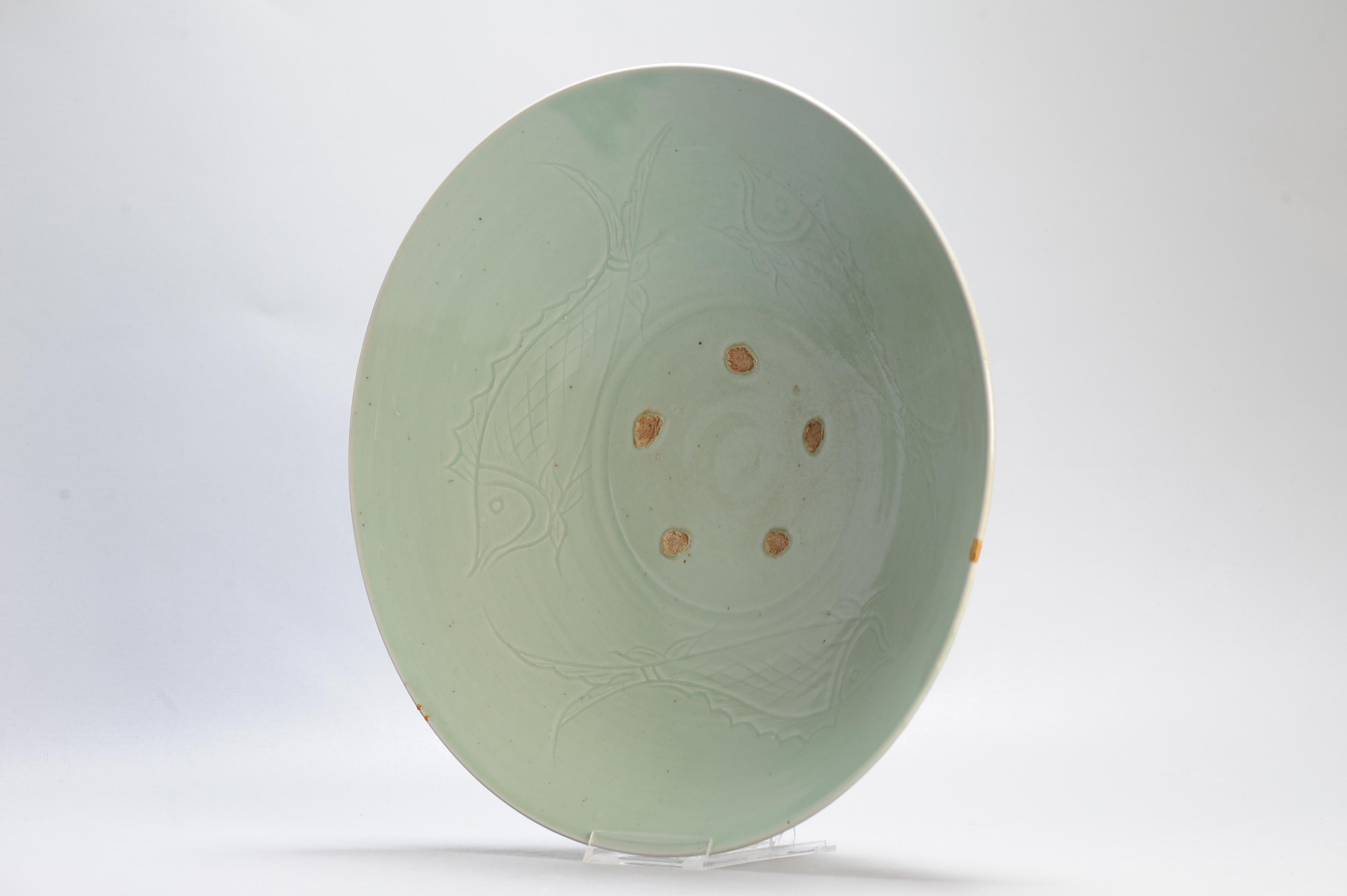 Rare Antique Edo period Japan Japanese Porcelain Celadon Plate Arita Dish For Sale 16
