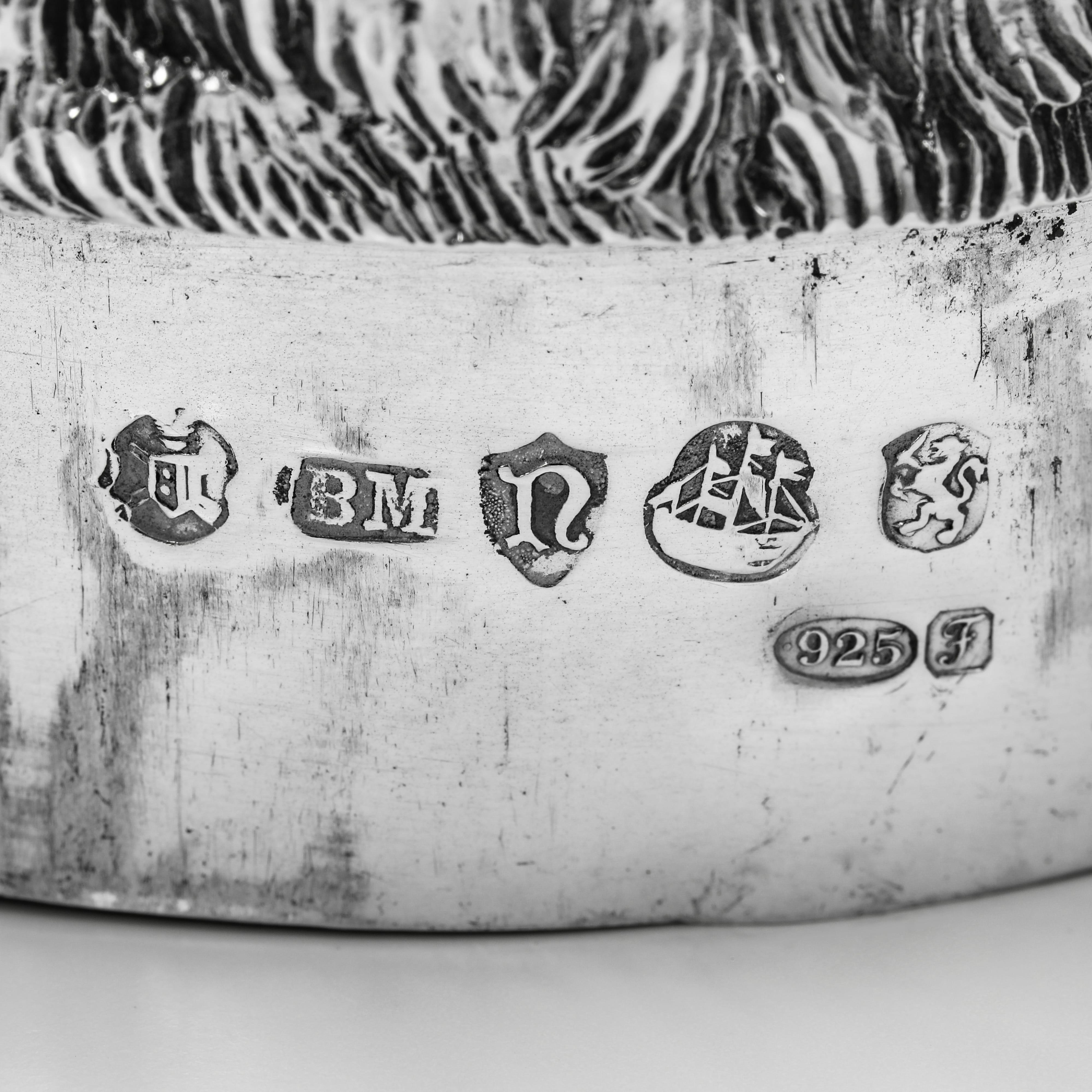Raro modelo antiguo eduardiano de plata de ley de un jabalí de Berthold Muller 1906 principios del siglo XX en venta