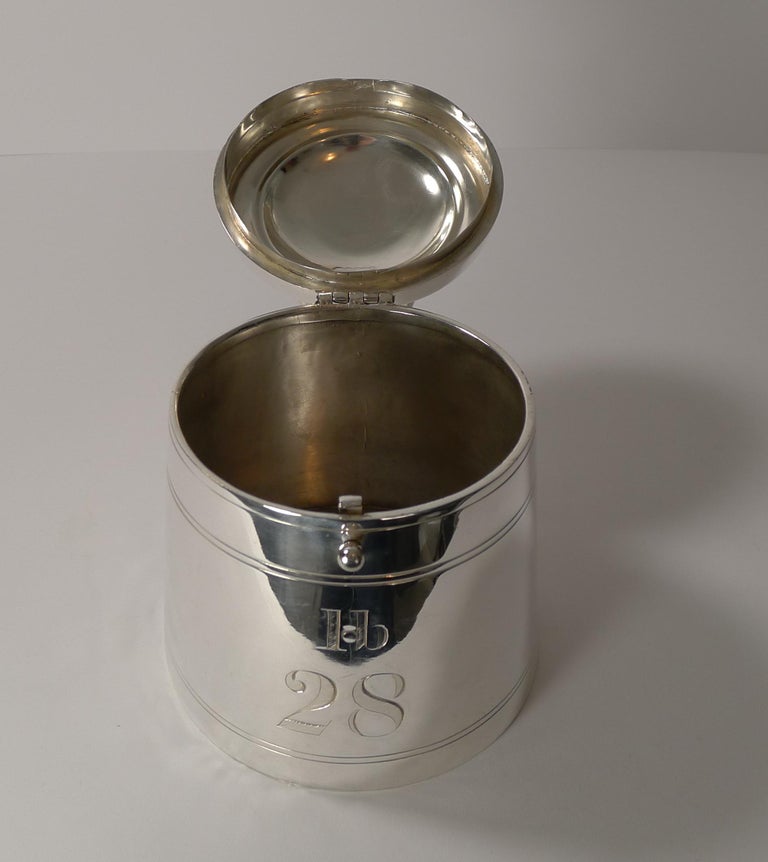 Rare Antique English Biscuit Box 28 lb Weight c.1870 For Sale at 1stDibs