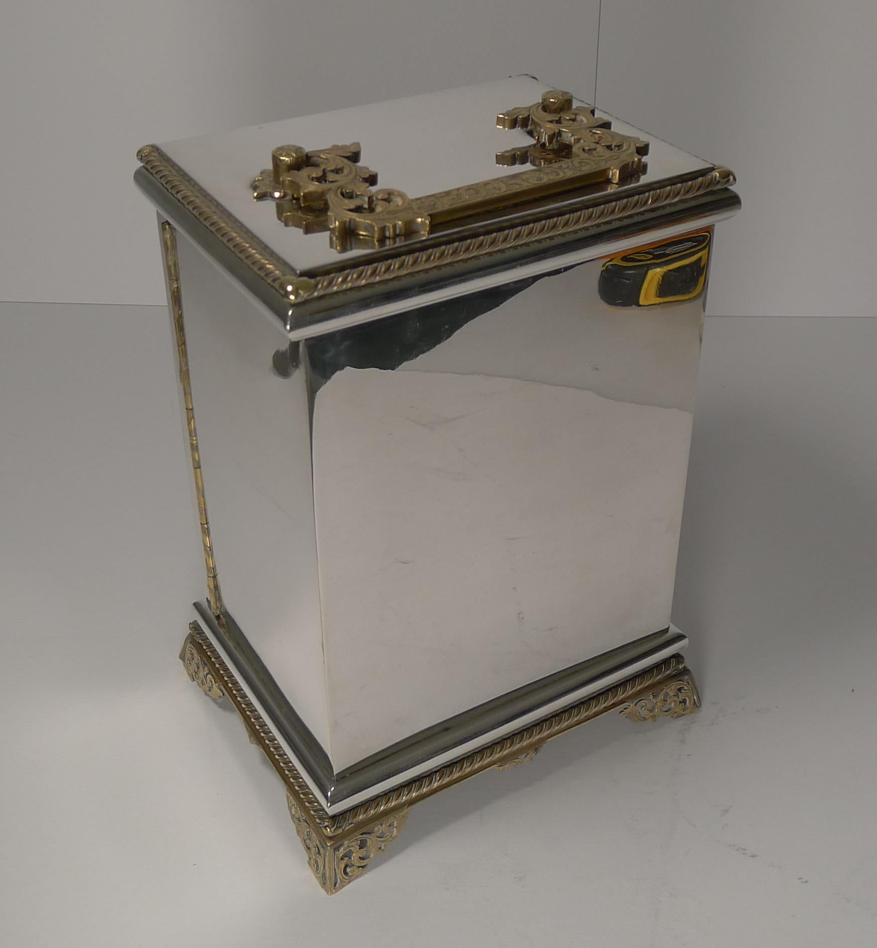 Rare Antique English Coin Safe / Jewelry Cabinet, circa 1860 3