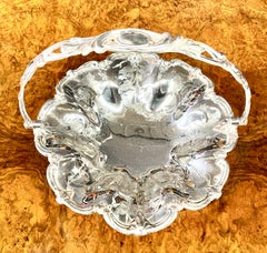 Rare Antique English Old Sheffield Plate period Geo. IV Jas. Dixon round Basket