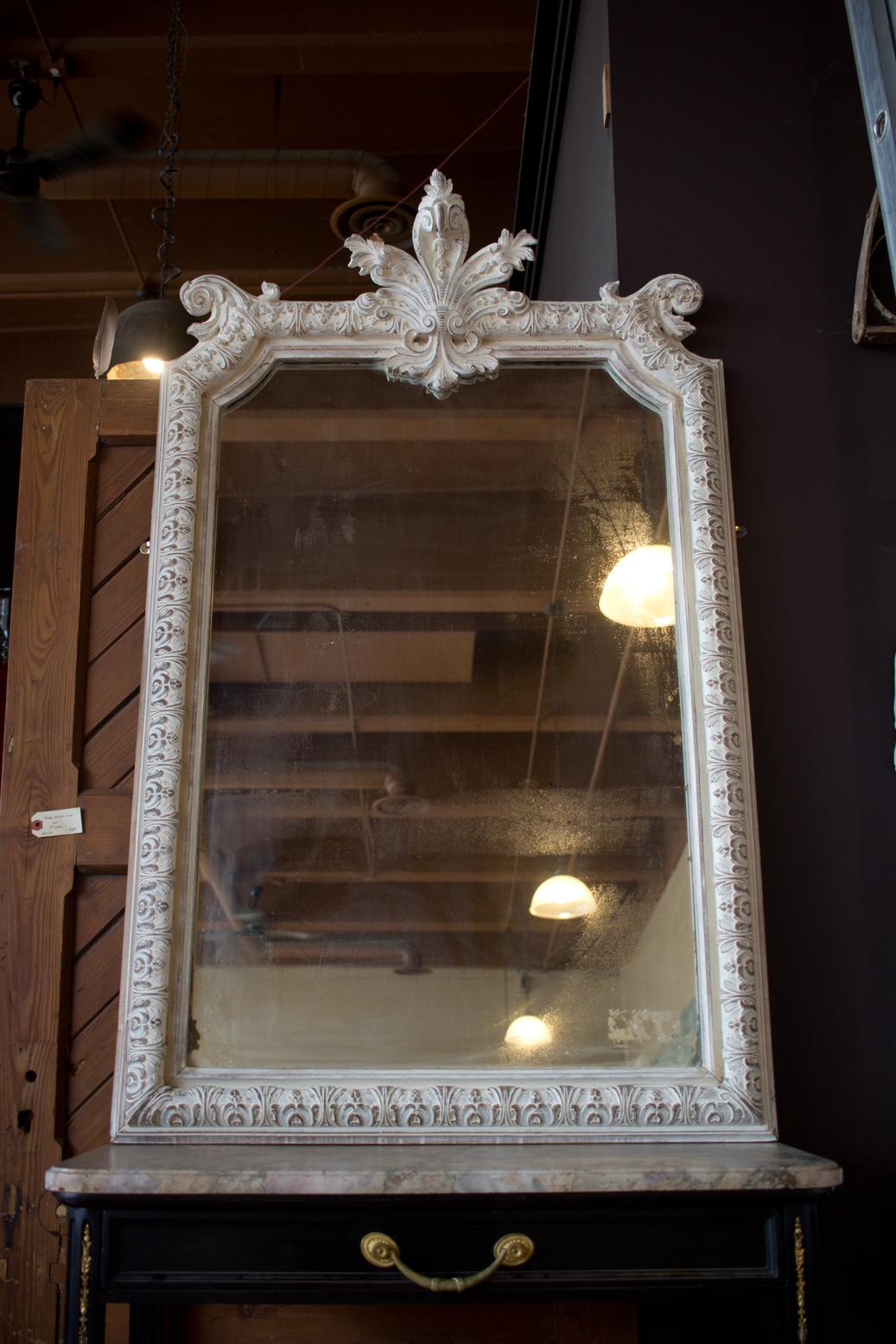 British Rare Antique English Wall Mirror