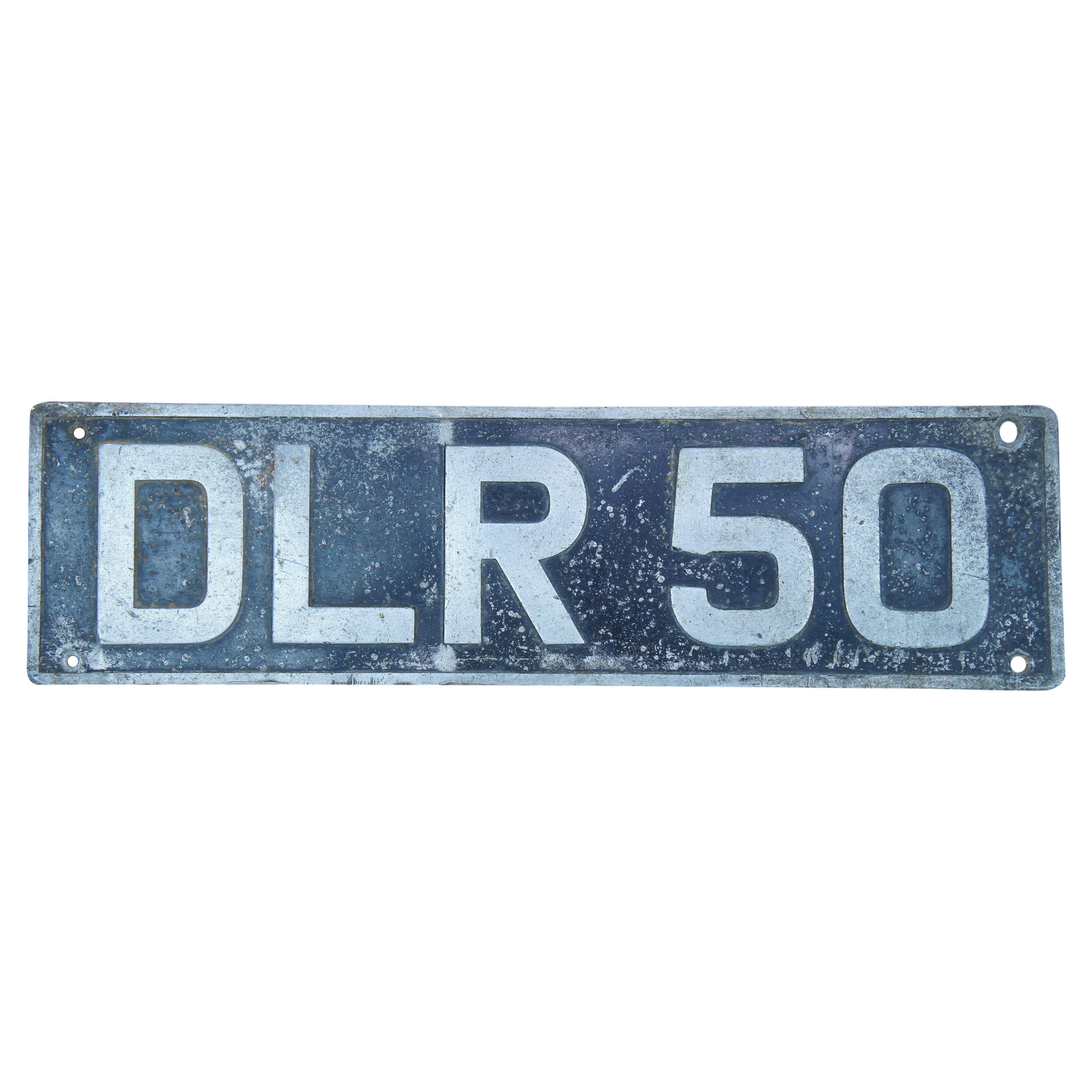 Rare Antique European Dealer License Plate Car Truck Tag DLR 50 For Sale
