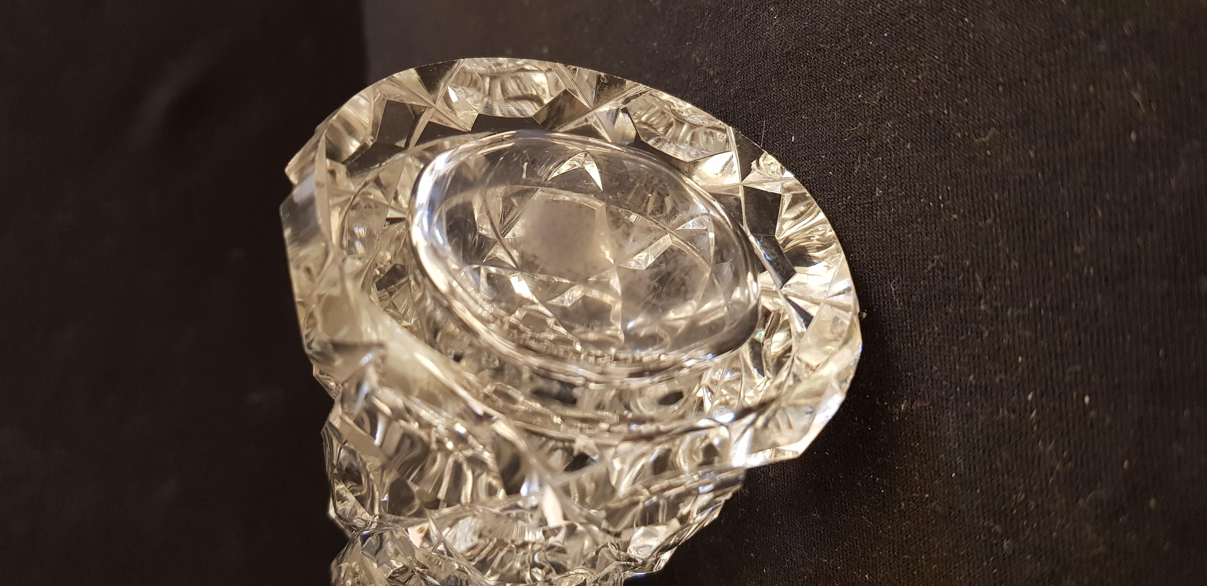 Rare Antique F&C Osler Brilliant Cut Crystal Vase In Excellent Condition For Sale In Grantham, GB