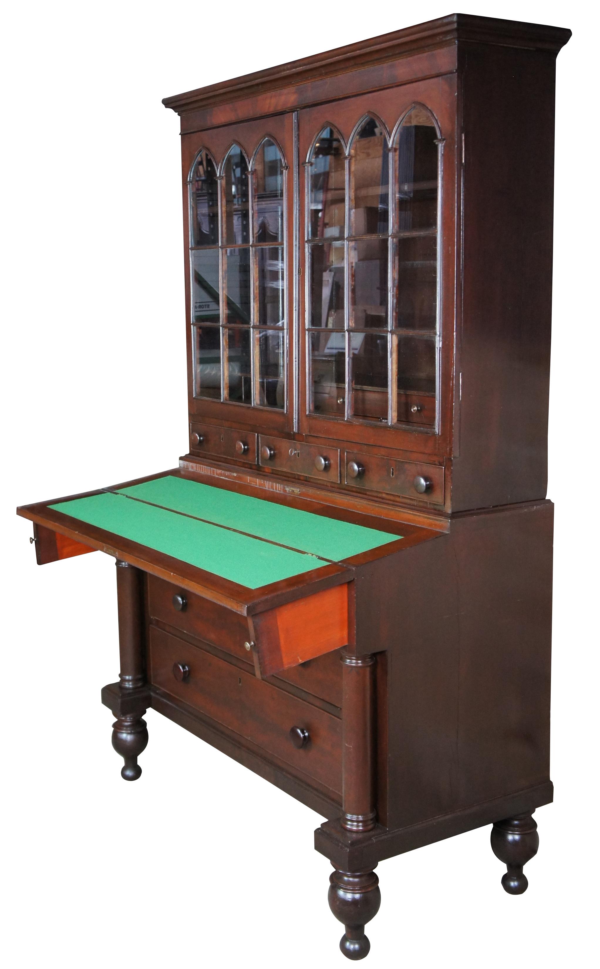 antique cabinet desk
