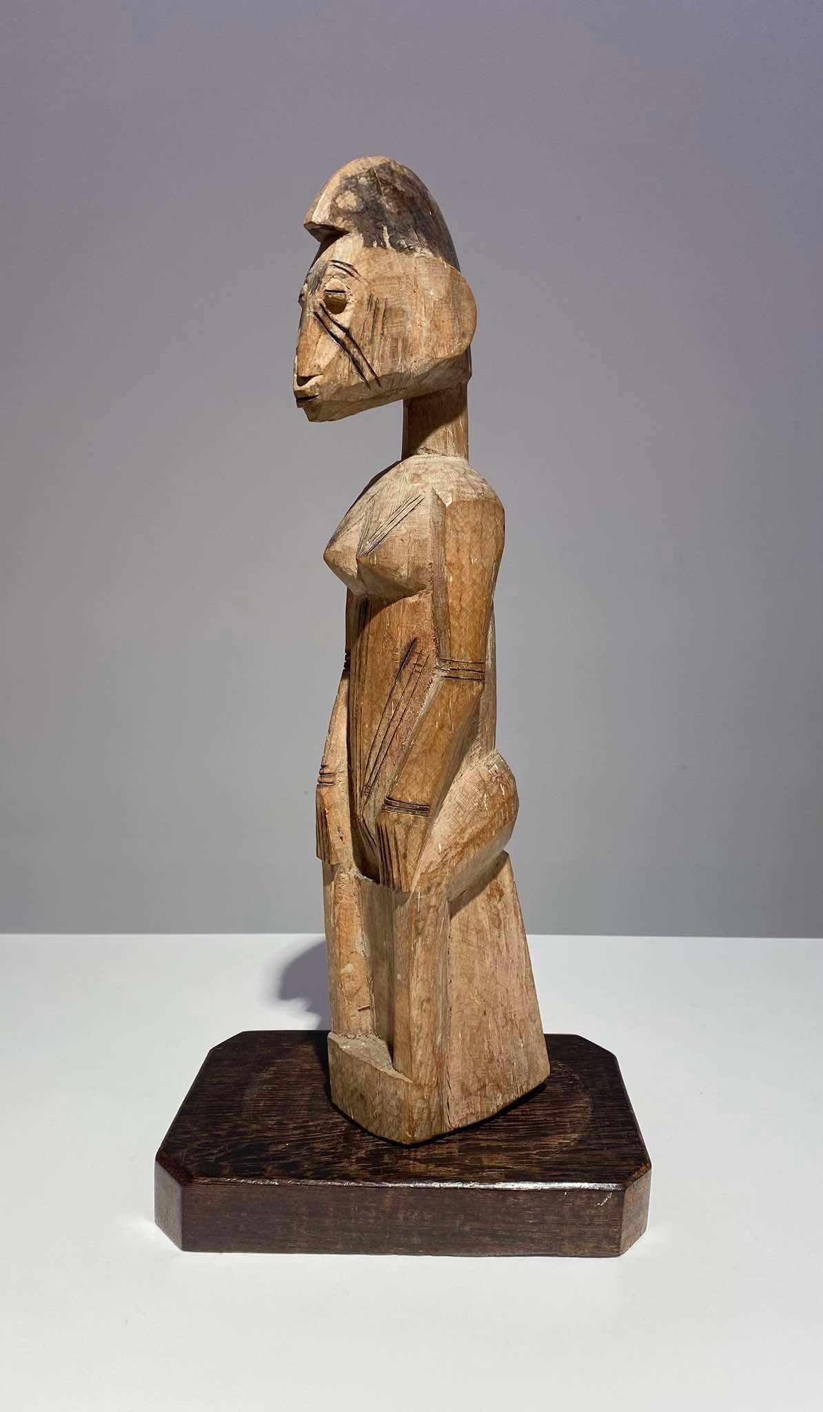 Legno Rara statua antica di Kurumba femminile Marka Malinke Mali Burkina Faso  Arte africana in vendita
