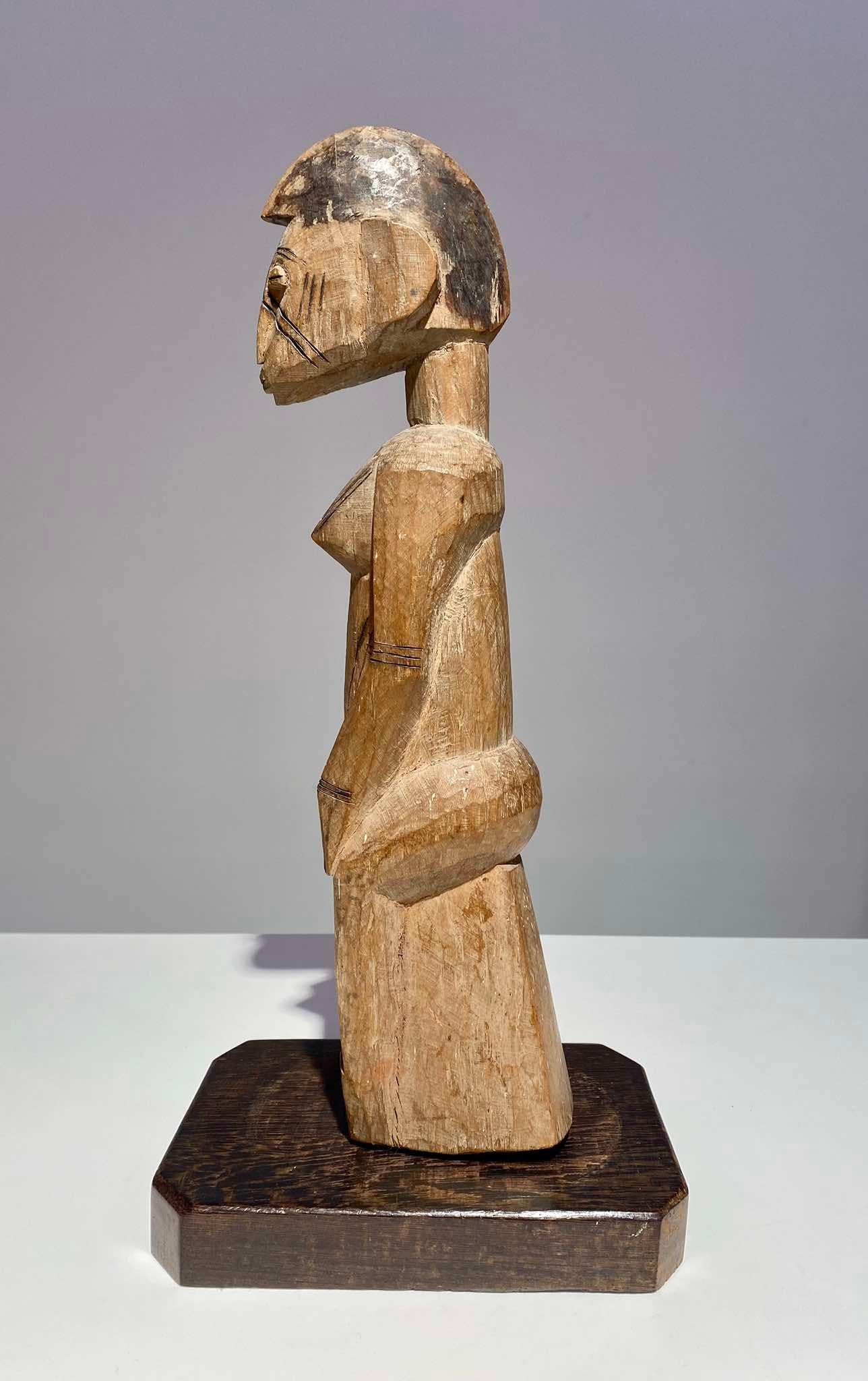 Rara statua antica di Kurumba femminile Marka Malinke Mali Burkina Faso  Arte africana in vendita 1