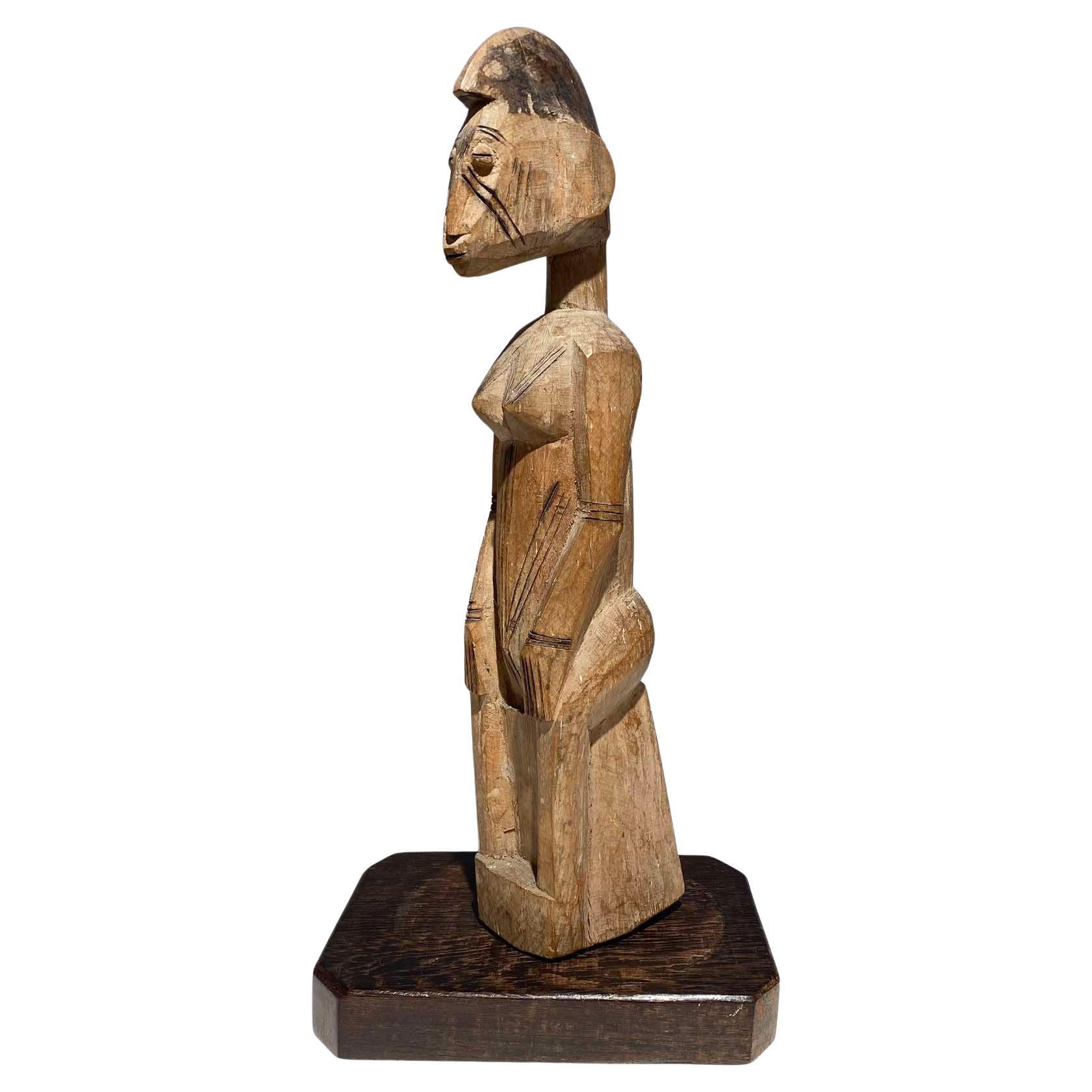 Rara statua antica di Kurumba femminile Marka Malinke Mali Burkina Faso  Arte africana in vendita