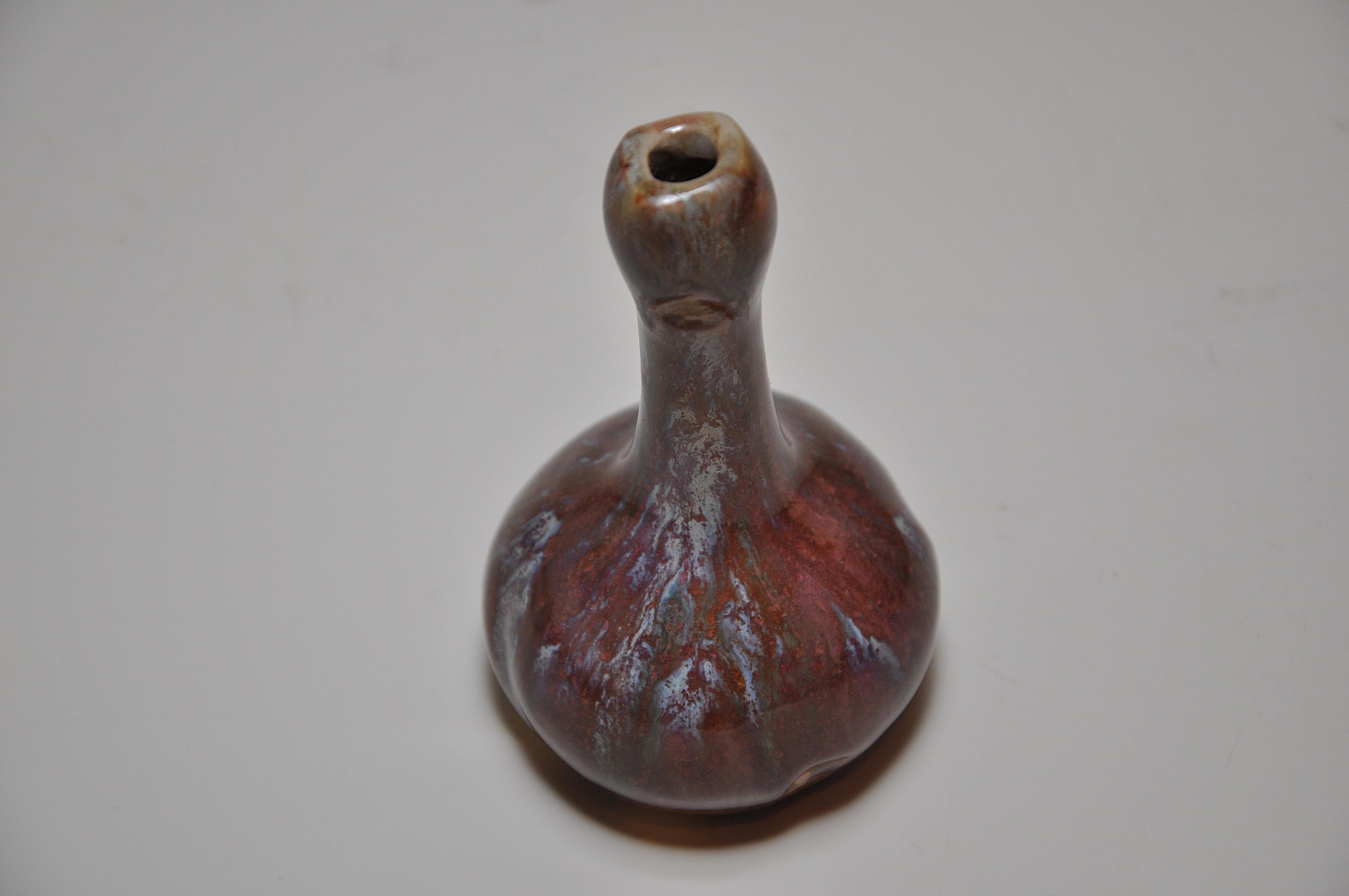 Rare et ancien vase violet de Jean Langlade Bon état - En vente à Belfast, Northern Ireland