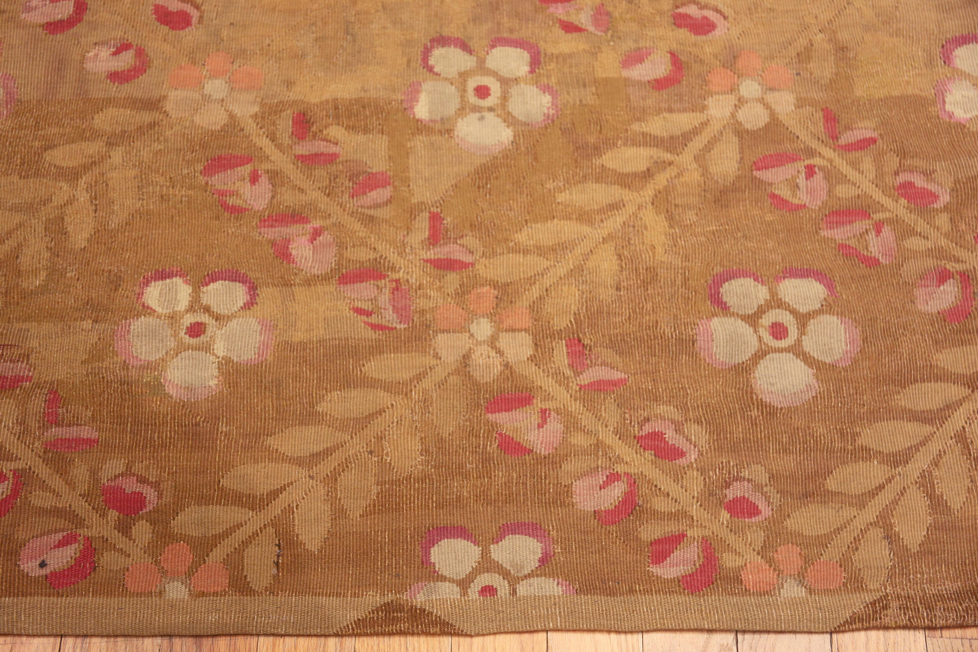 Rare Antique French Aubusson Octagonal Rug, Country of origin: France, Circa date: First quarter of 19th Century
