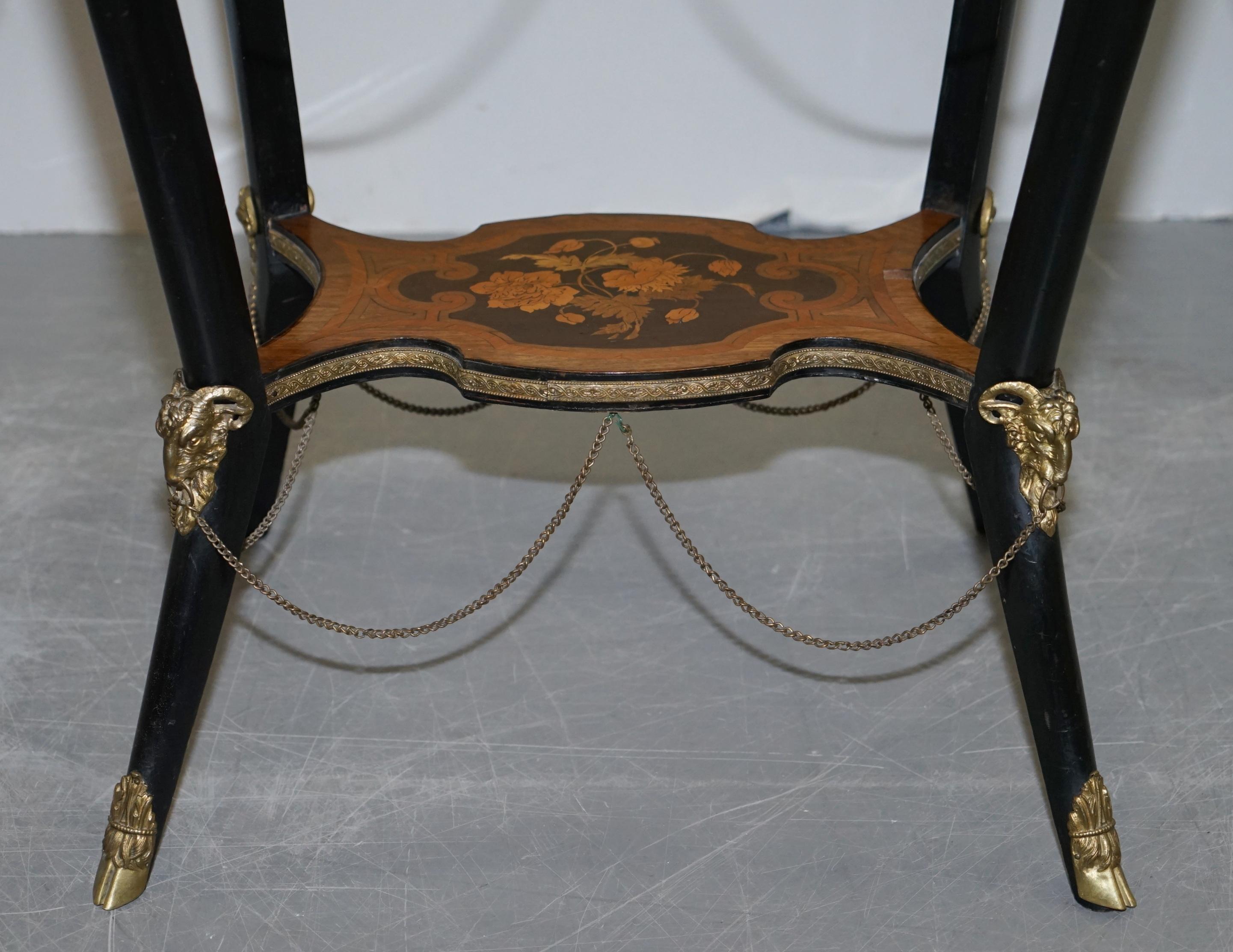 Rare Antique French Gilt Bronze Occasional Table Auguste Maximilien Delafontaine For Sale 6