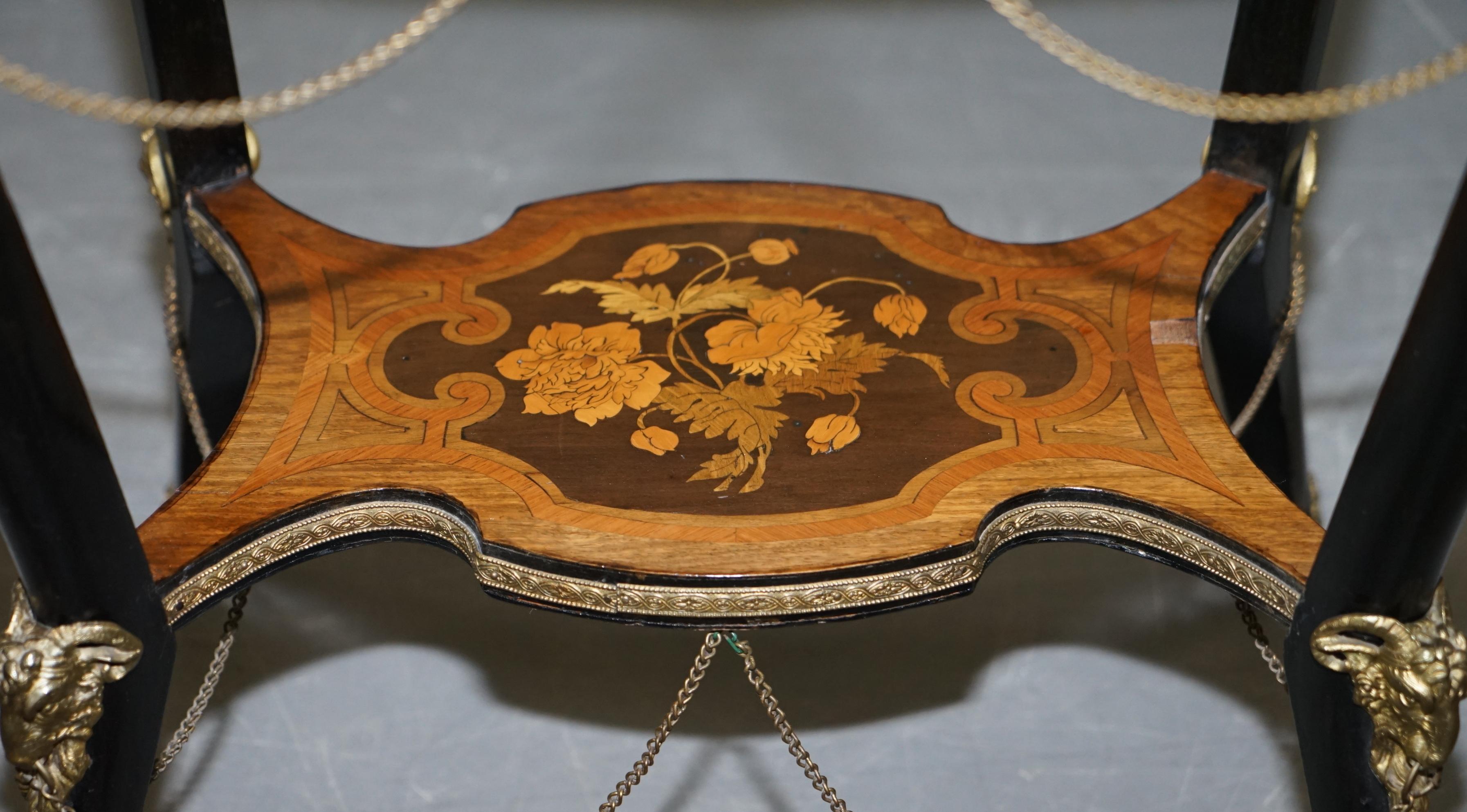 Rare table d'appoint française ancienne en bronze doré Auguste Maximilien Delafontaine en vente 9
